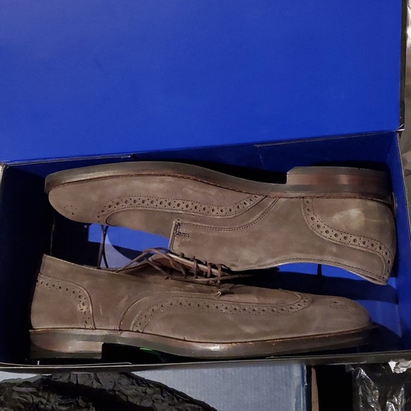 Sz 12D $845 Allen Edmonds derby shoes - Picture 6 of 7